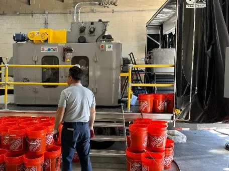 The trailer-mounted ELODE unit set up for an on-site pilot test